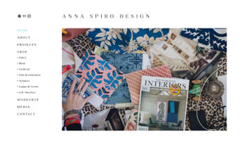 Anna Spiro Design website